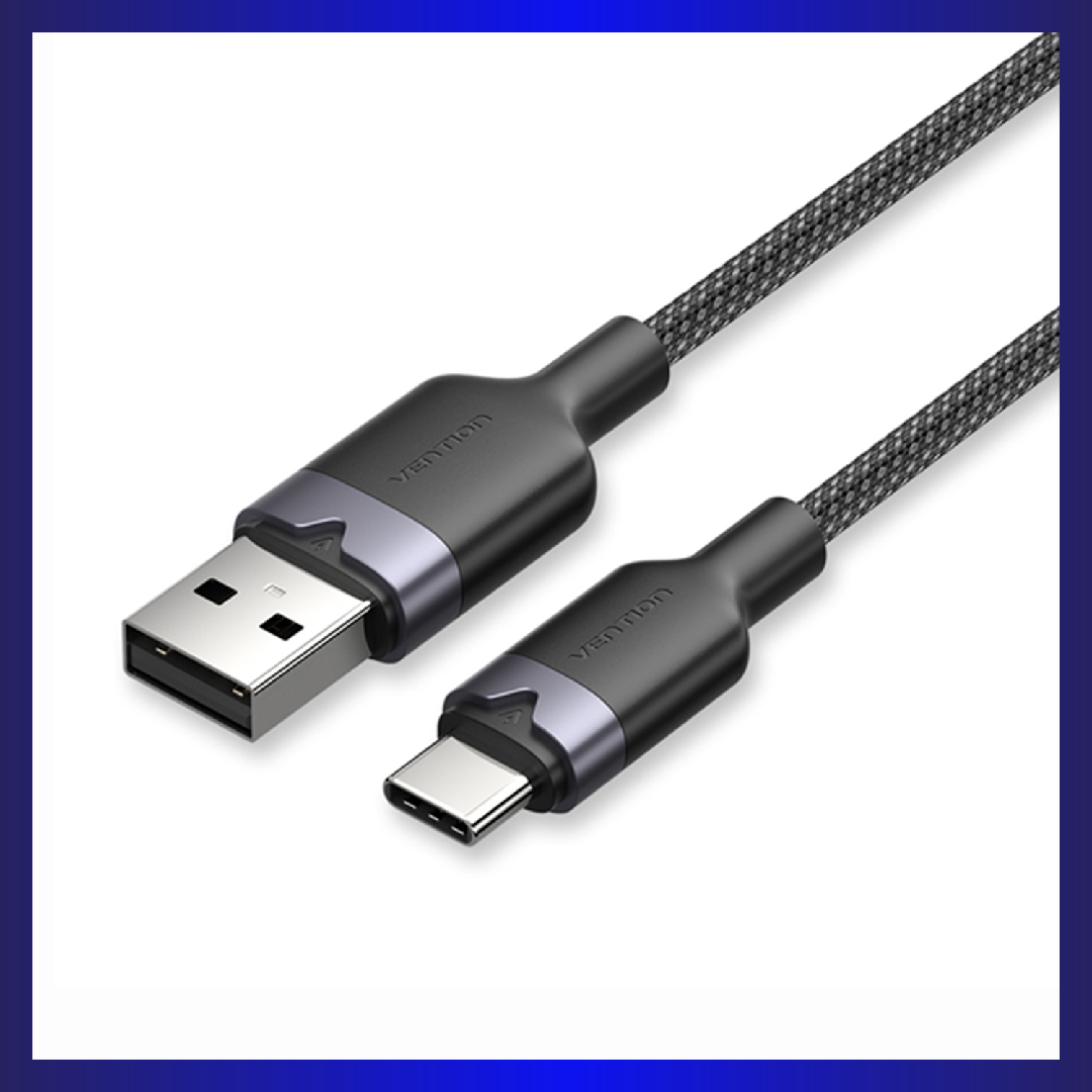 Vention CTNBF USB 2.0 A Male to C Male 3A Cable 1M (Black)