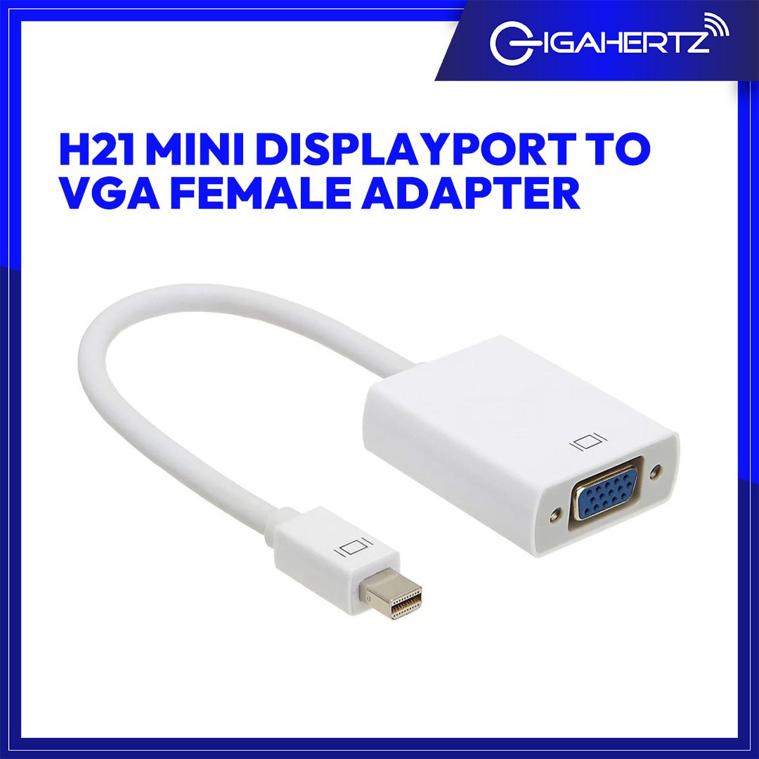 Gen H21 Mini Displayport To VGA Female Adapter Gigahertz