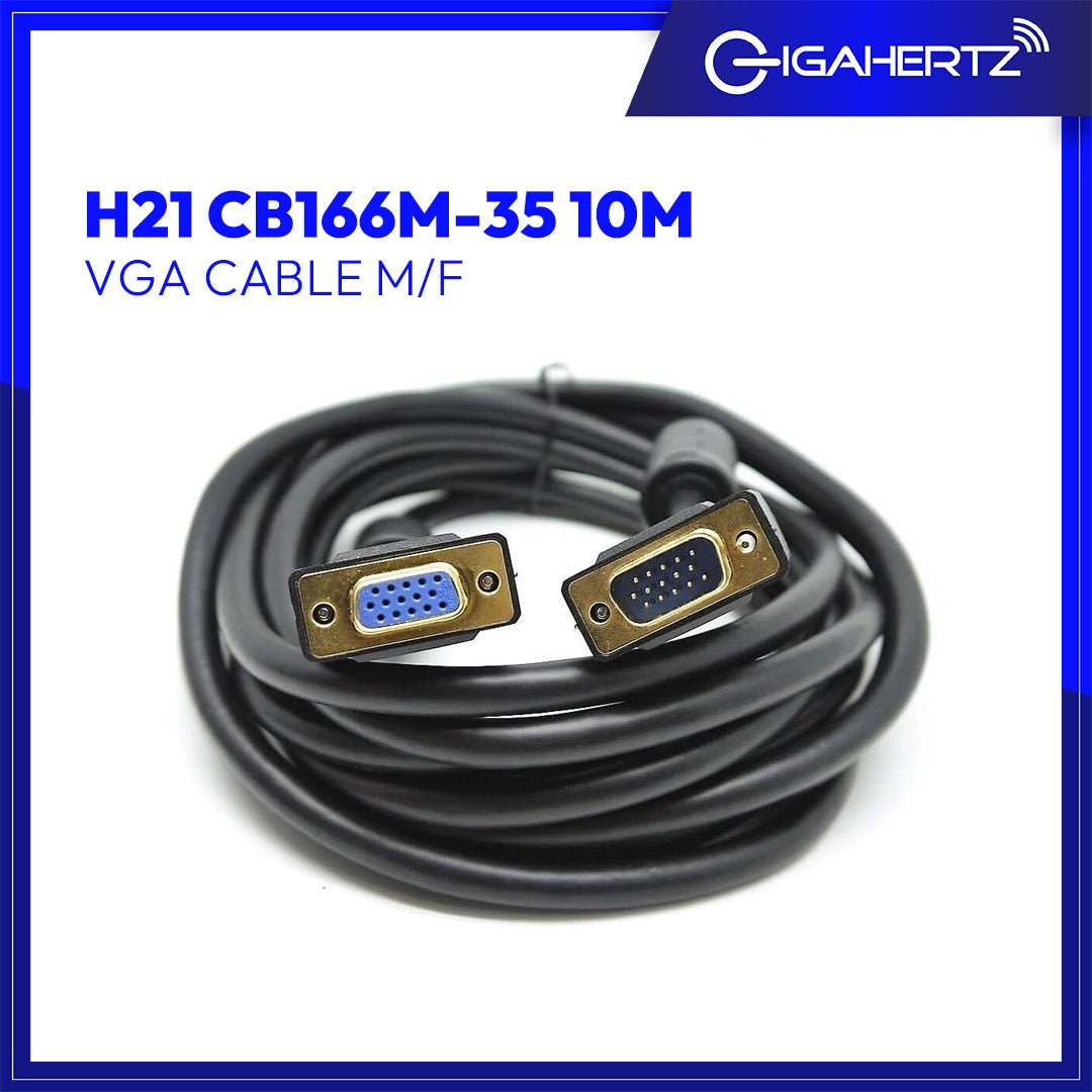 Gen H21 VGA Cable M/F 10M CB166M - 35 | Gigahertz