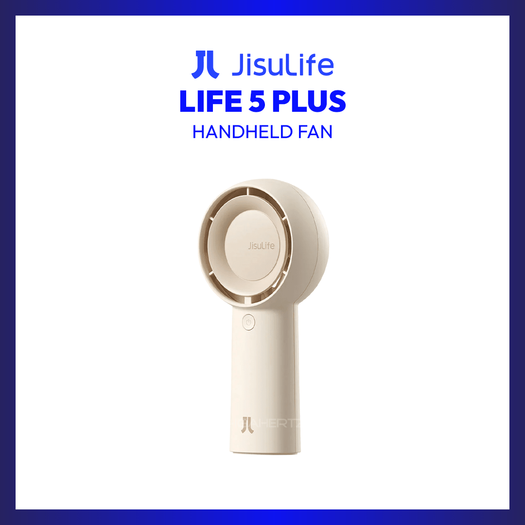 JisuLife Handheld Fan Life 5 Plus (Brown) | GigaHertz