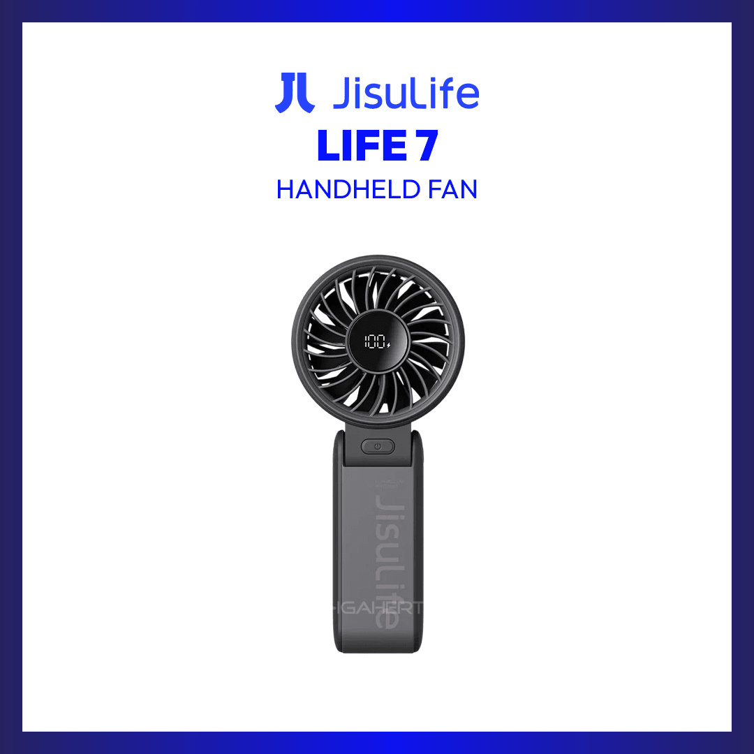 JisuLife Handheld Fan Life 7 (Black) | GigaHertz