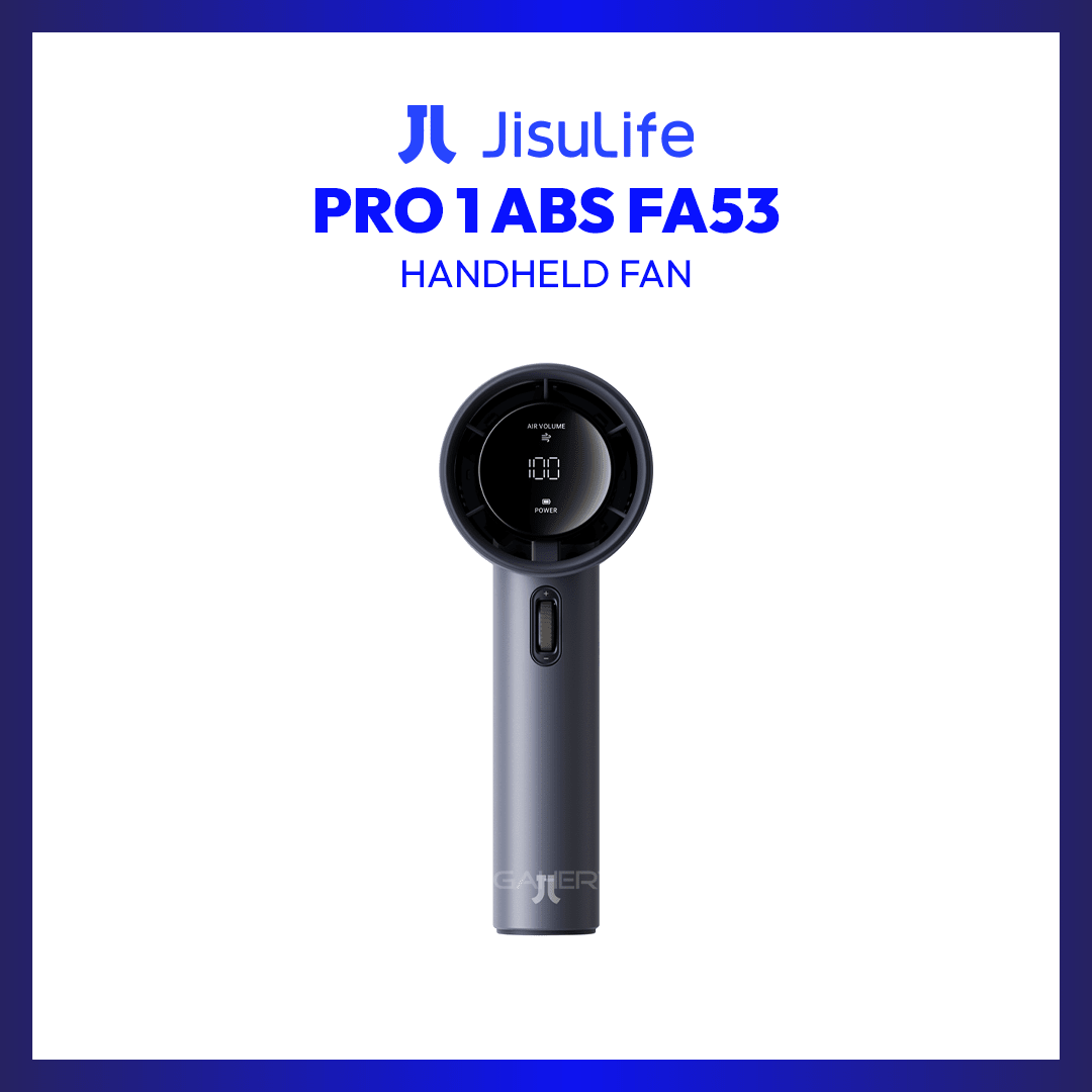 JISULIFE Pro 1 3600 mAh Handheld Fan (Blue) | GigaHertz