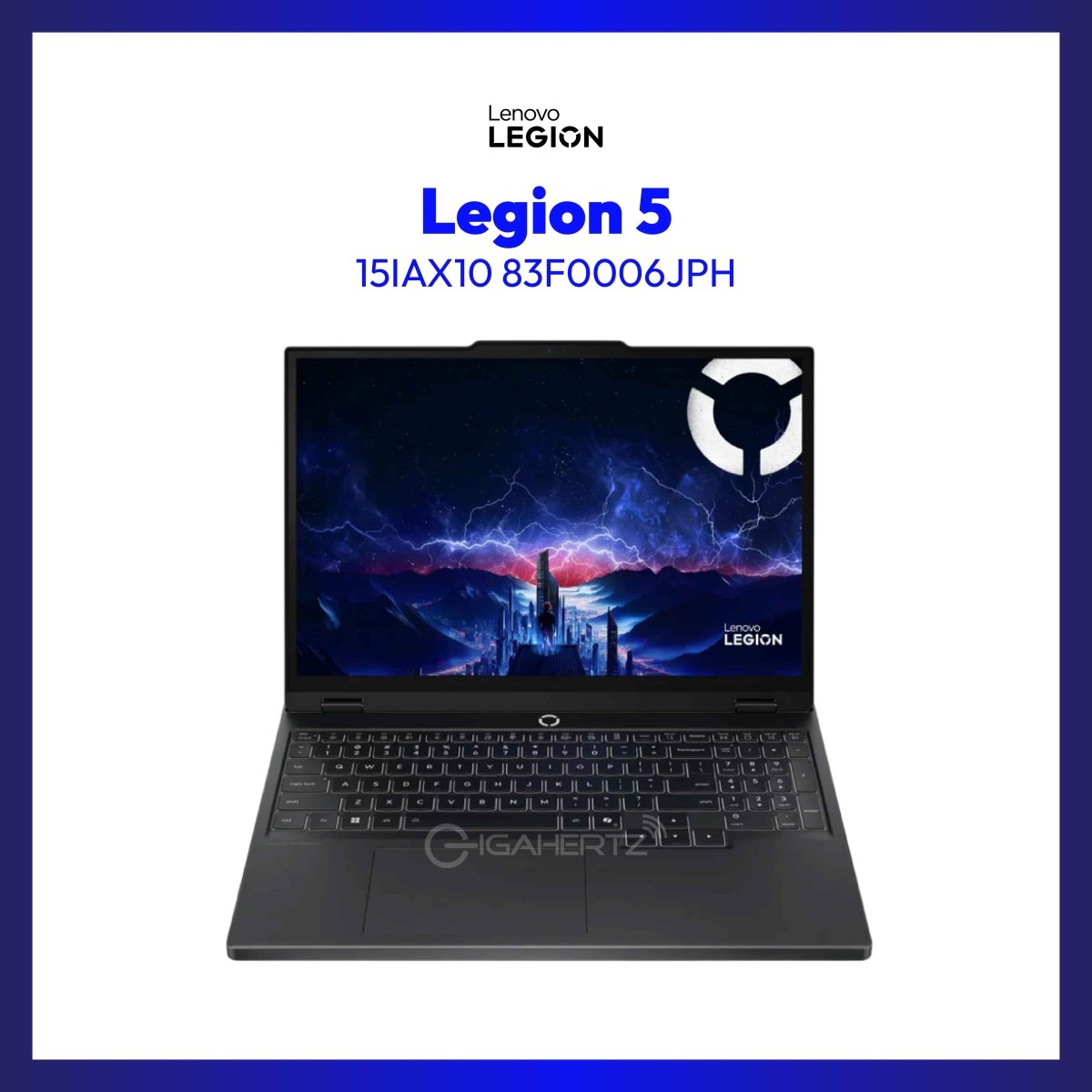 Legion 5 15IAX10 83F0006JPH 15.1” WQXGA | Intel Core Ultra 7 255HX | 32GB RAM | 512GB SSD | NVIDIA GEFORCE RTX 5070 8GB GDDR7 | Win11 | GigaHertz