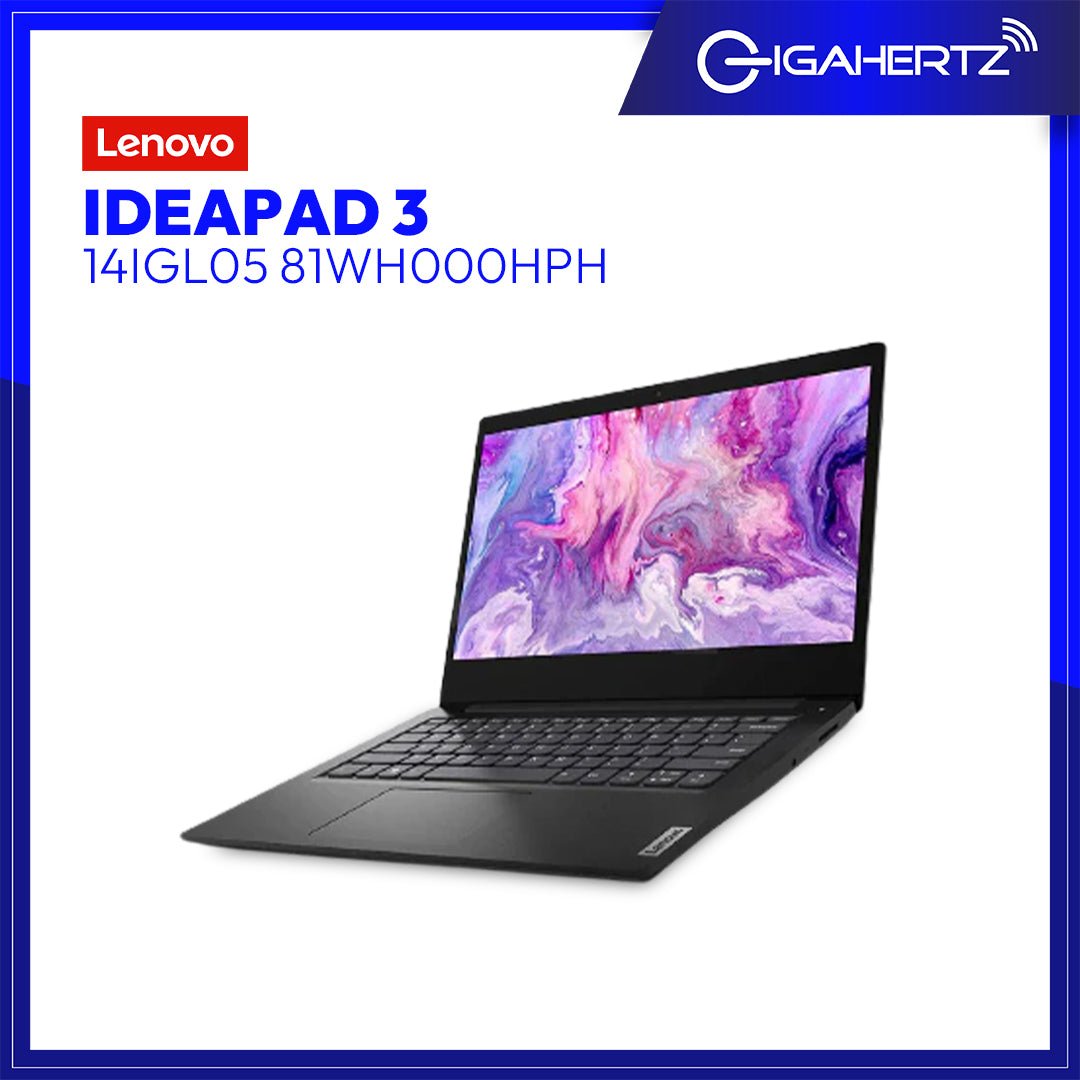Lenovo IdeaPad 3 14IGL05 81WH000HPH | 14" HD | Celeron N4020 | UHD Graphics 600 | 4GB RAM | 256GB SSD | WIN 10 | Gigahertz