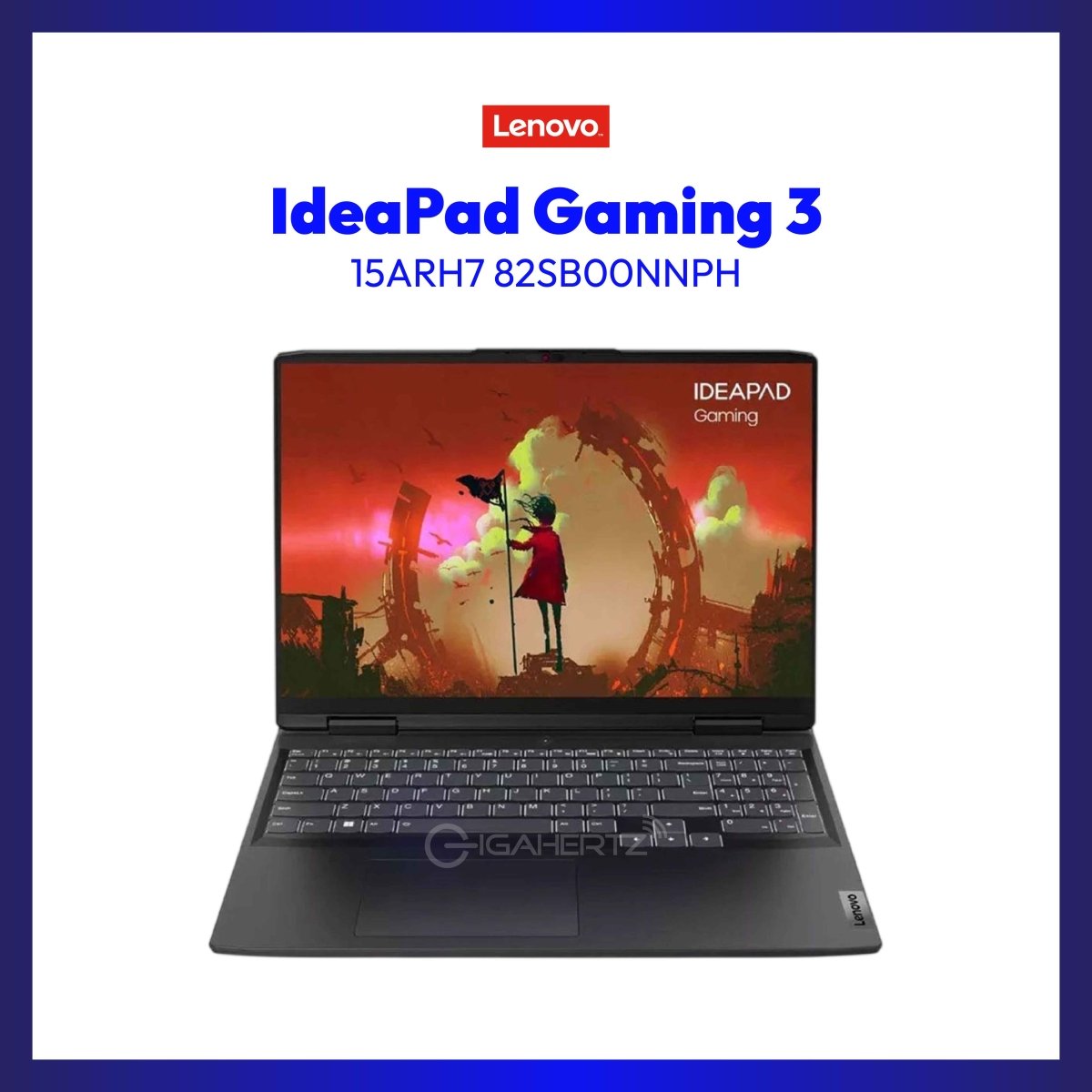 Lenovo IdeaPad Gaming 3 15ARH7 82SB00NNPH | 15.6" FHD | Ryzen 5 6600H | GeForce RTX 3050 | 8GB RAM | 512GB SSD | WIN 11 | GigaHertz