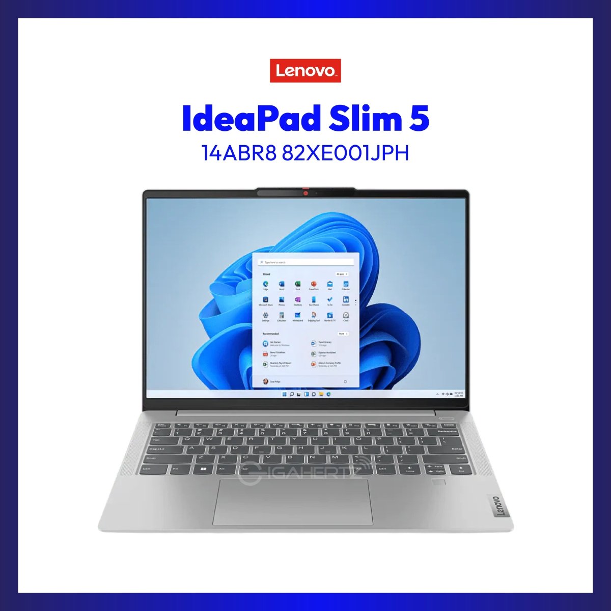 Lenovo IdeaPad Slim 5 14ABR8 82XE001JPH | 14" WUXGA | Ryzen™ 5 7530U | Radeon™ Graphics | 16 GB RAM | 512 GB SSD | WIN 11 | GigaHertz