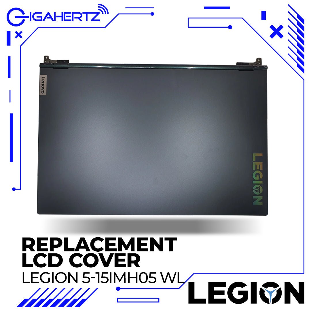 Cover Posteriore LCD Con Ghiera E Cerniera Per Lenovo Legion 5-15IMH05H E 5-15ARH05H - Nero