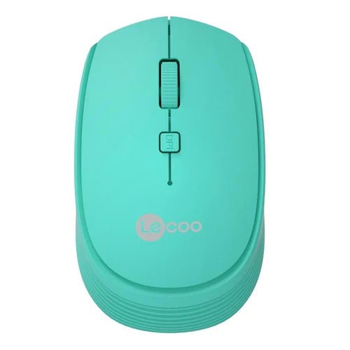 Lenovo Lecoo WS202 | Adjustable DPI | 2.4GHz Wireless | Ergonomic Design | 52g | Cyan