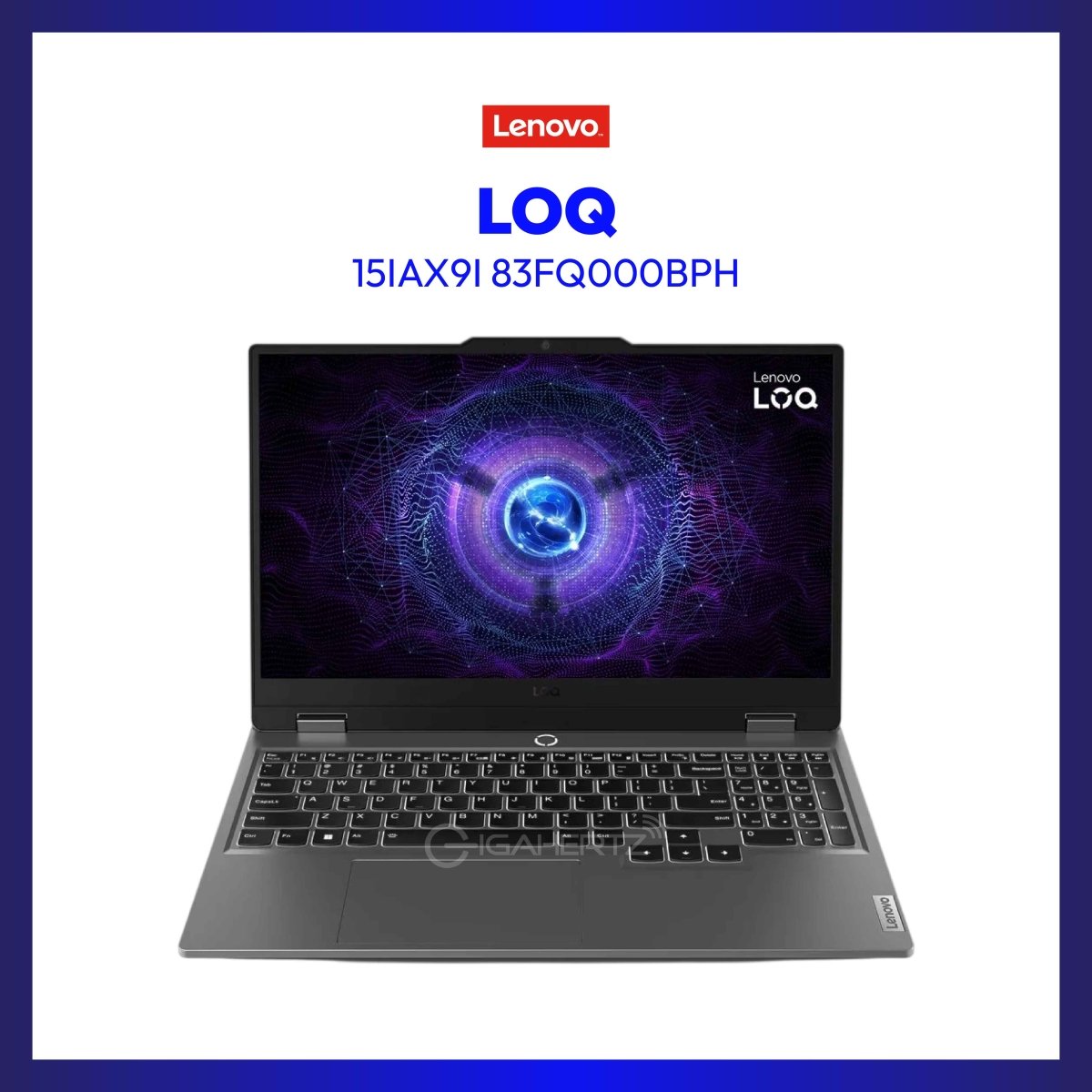 Lenovo LOQ 15IAX9I 83FQ000BPH | 15.6" FHD | i5-12450HX | Intel® Arc™ A530M | 8 GB RAM | 512 GB SSD | WIN11 | GigaHertz
