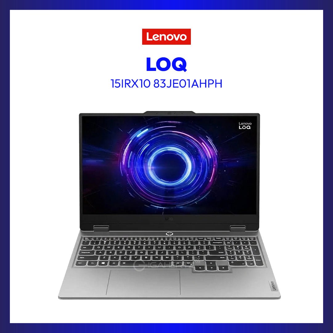 Lenovo LOQ 15IRX10 83JE01AHPH Gaming Laptop (Luna Grey) | 15.6" FHD (1920x1080) IPS 144Hz | Core i7-13645HX | 16GB RAM | 512GB SSD | RTX 5050 | Windows 11 Home | GigaHertz