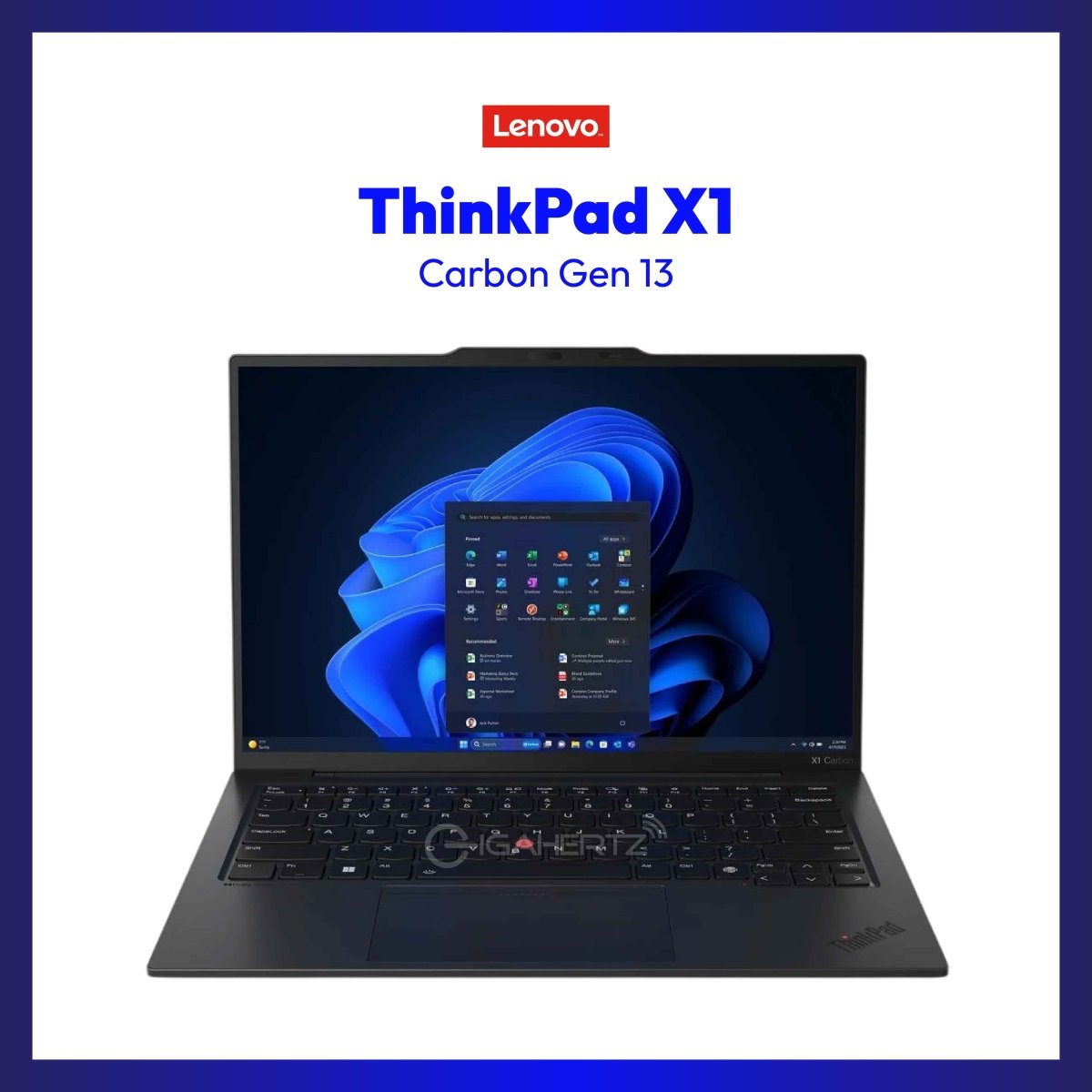 Lenovo ThinkPad X1 Carbon Gen 12 | 14" IPS | Ultra 7 155U | Intel Graphics | 16GB / 32GB RAM | 1TB SSD | WIN 11 | GigaHertz