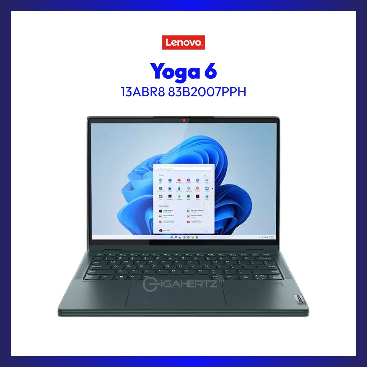 Lenovo Yoga 6 13ABR8 83B2007PPH | 13.3" IPS | Ryzen™ 5 7530U | Radeon™ Graphics | 8 GB RAM | 512 GB SSD | WIN 11 | GigaHertz