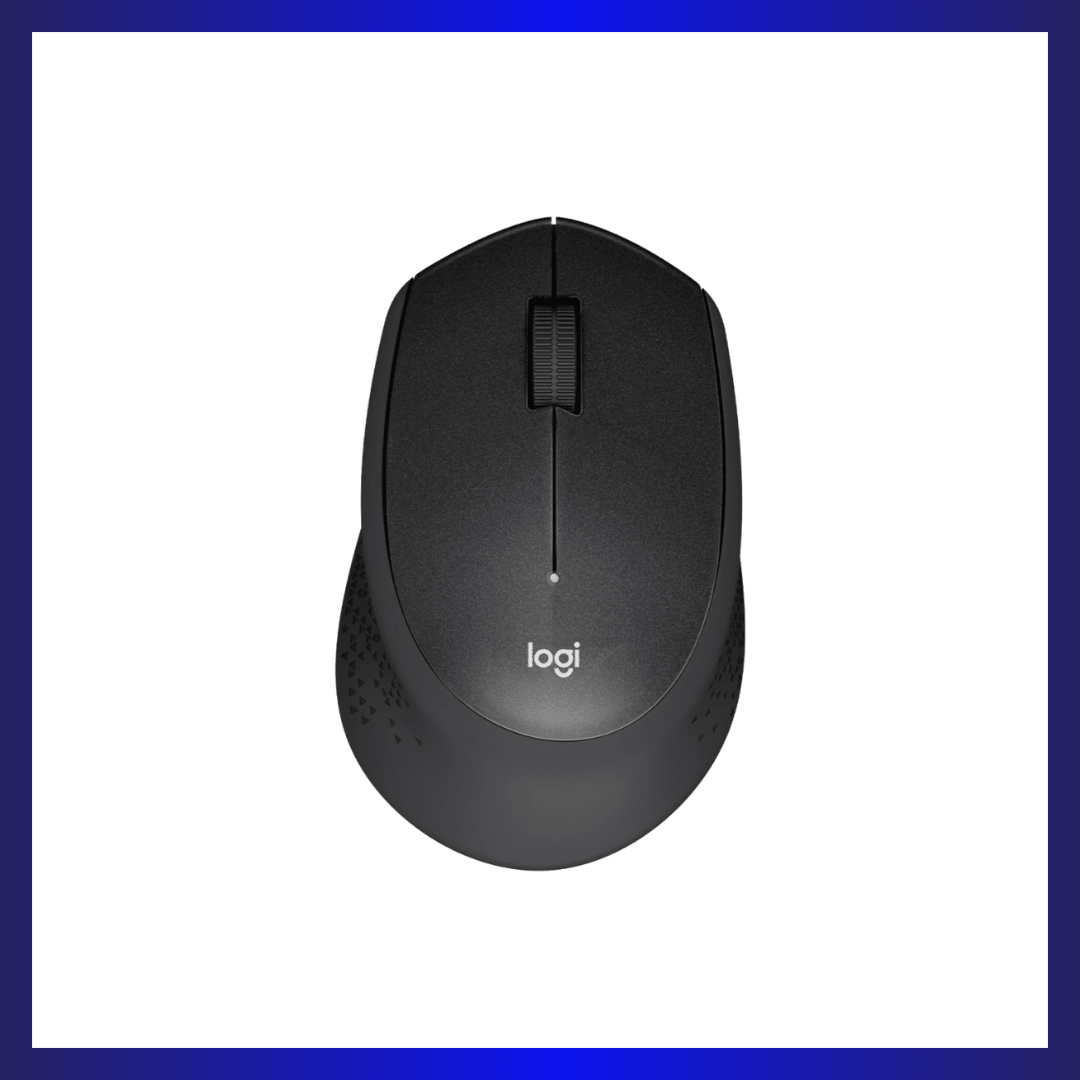 Logitech M331 Silent Plus | 1000 DPI Optical Sensor | 2.4 GHz Wireless | SilentTouch Technology | 18-Month Battery | Black | GigaHertz