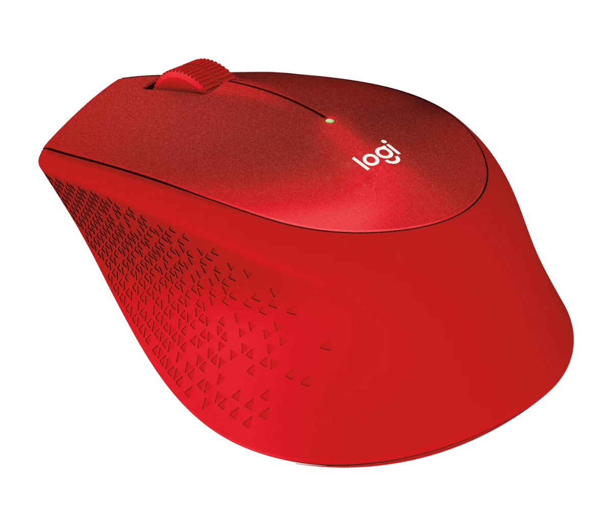 Logitech M331 Silent Plus | 1000 DPI Optical Sensor | 2.4 GHz Wireless | SilentTouch Technology | 18-Month Battery | Red | GigaHertz
