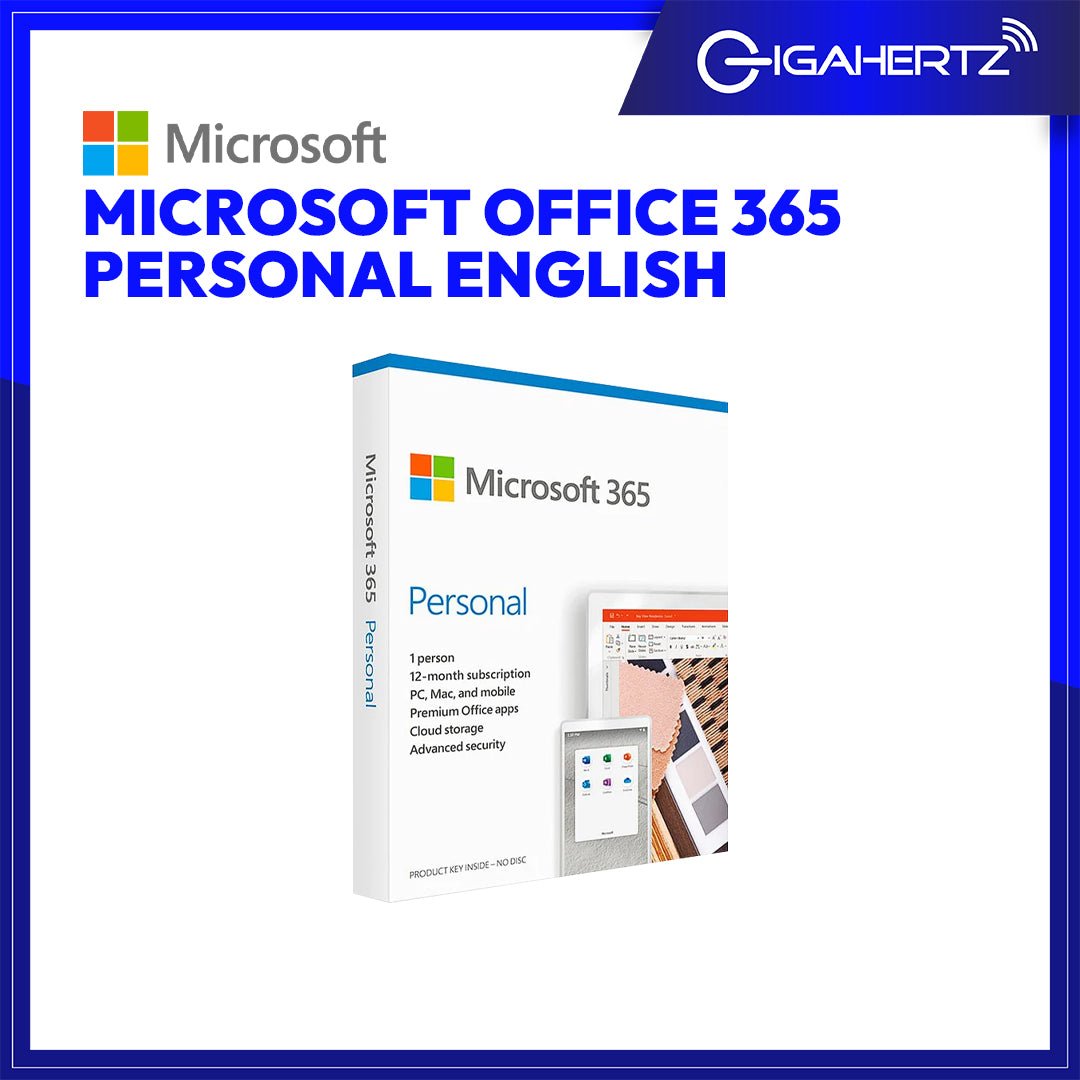 Microsoft Office 365 Personal English QQ2 - 00983 APAC EM 1Yr MediaLess | Gigahertz