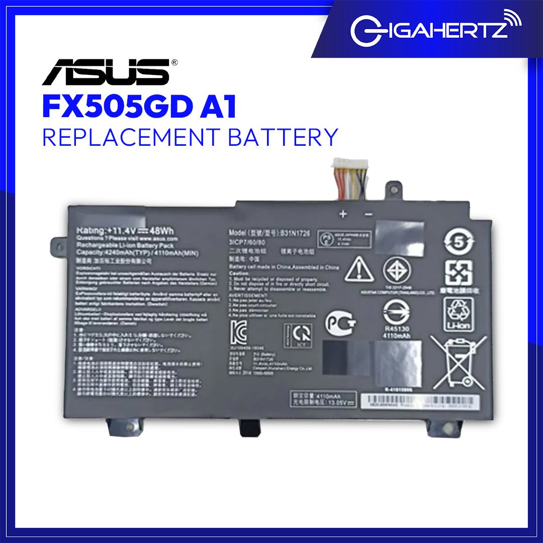 Replacement Battery for Asus FX505GD A1 | Gigahertz