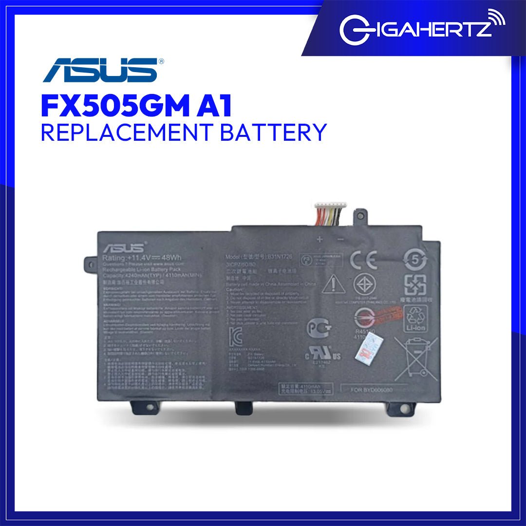 Replacement Battery for Asus FX505GM A1 | Gigahertz