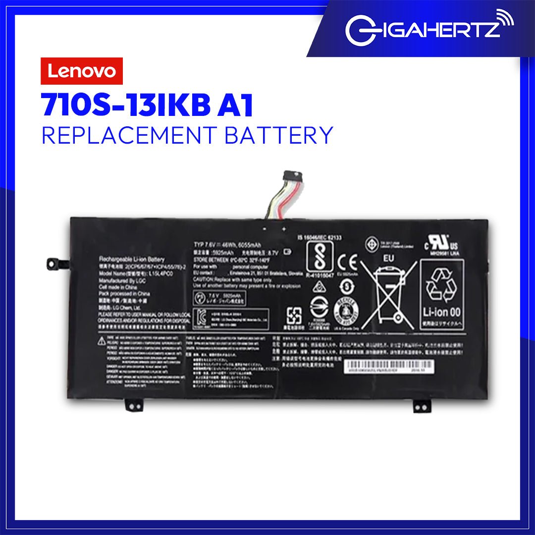 Replacement Battery for Lenovo 710S - 13IKB A1 | Gigahertz