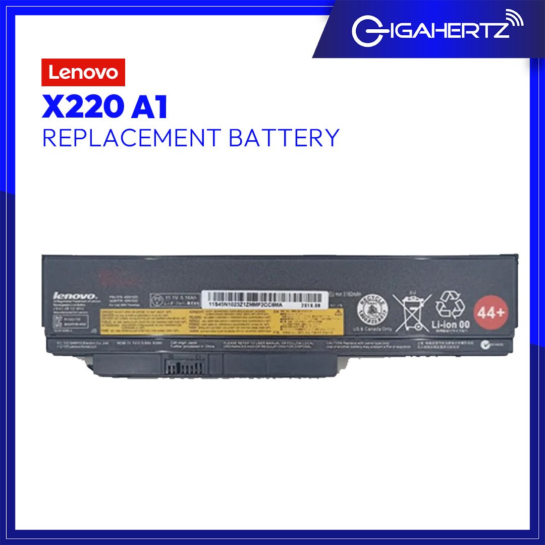 Replacement Battery for Lenovo X220 A1 | Gigahertz