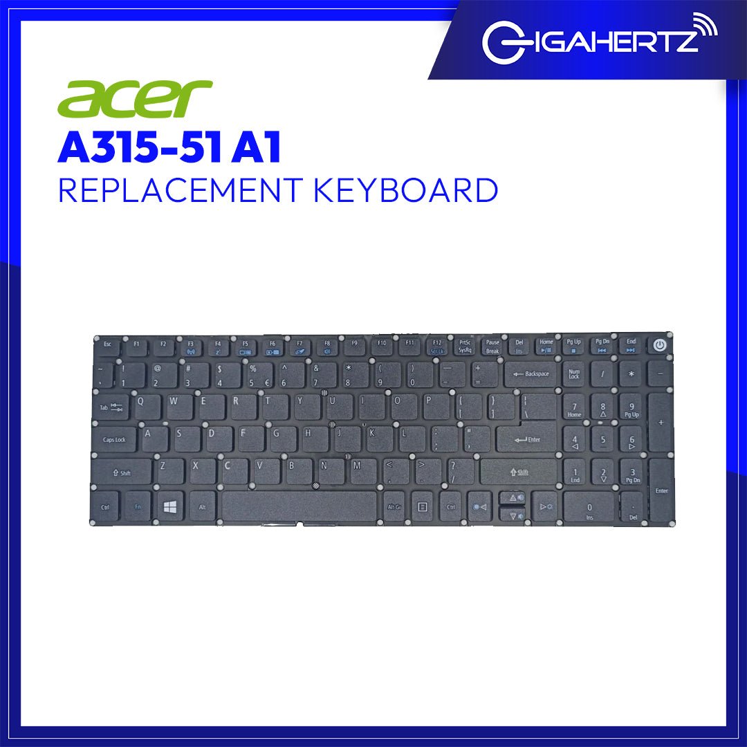 Replacement Keyboard Keys for Acer A315 - 51 A1 | Gigahertz
