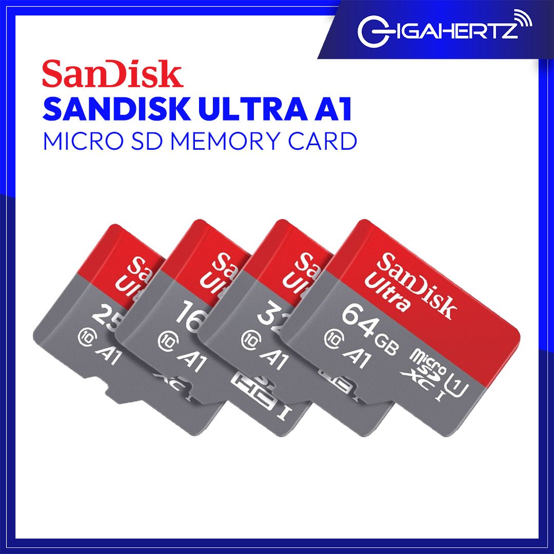 Sandisk Ultra A1 microSD Memory Card Gigahertz