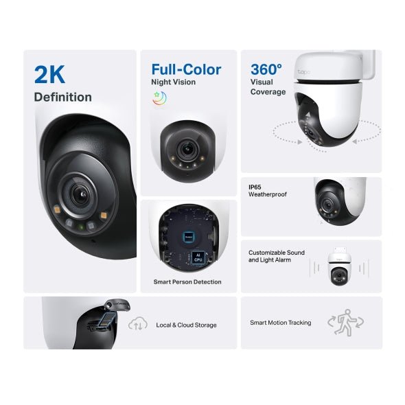 Tapo C510W (US) V1 Outdoor Pan/Tilt Security WiFi Camera | GigaHertz