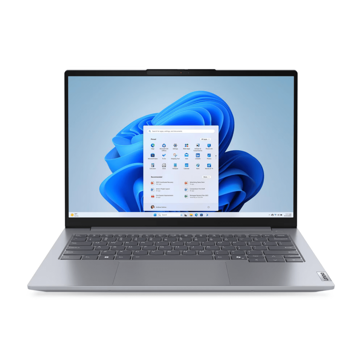 ThinkBook 14 G7 IML 21MR006PPH LAPTOP (GREY) | Intel Core™ Ultra 5 125U | Integrated Intel® Graphics | 1x 8GB SODIMM DDR5-5600 | 512GB SSD M.2 2242 PCIe® 4.0x4 NVMe® | 14" WUXGA | WIN 11 | GigaHertz