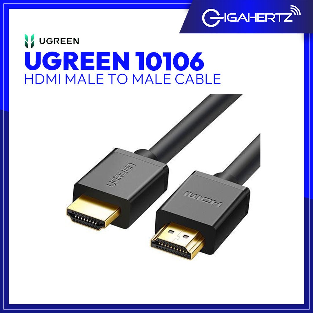 UGREEN HDMI Male To Male Cable 1-Meter Black GigaHertz