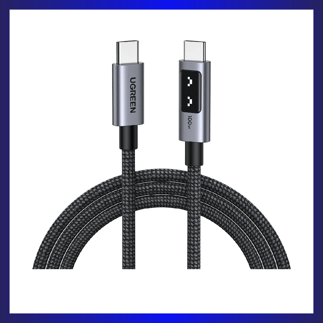 UGREEN 1m Uno Cable USB-C to USB-C 100W (Black) (35501) | GigaHertz