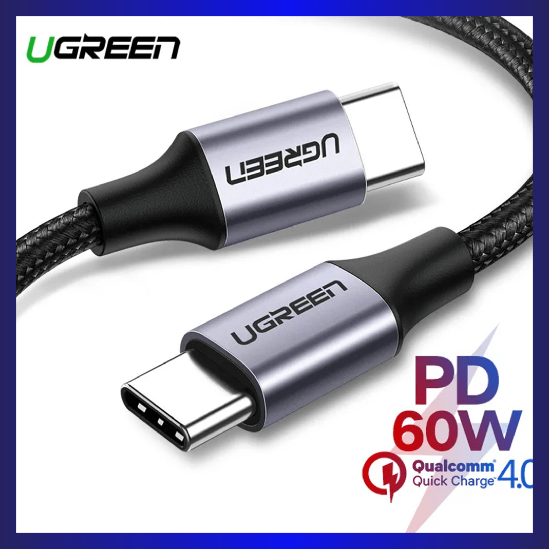 UGREEN 60W 1m USB-C To USB-C Data Cable (50150) | GigaHertz