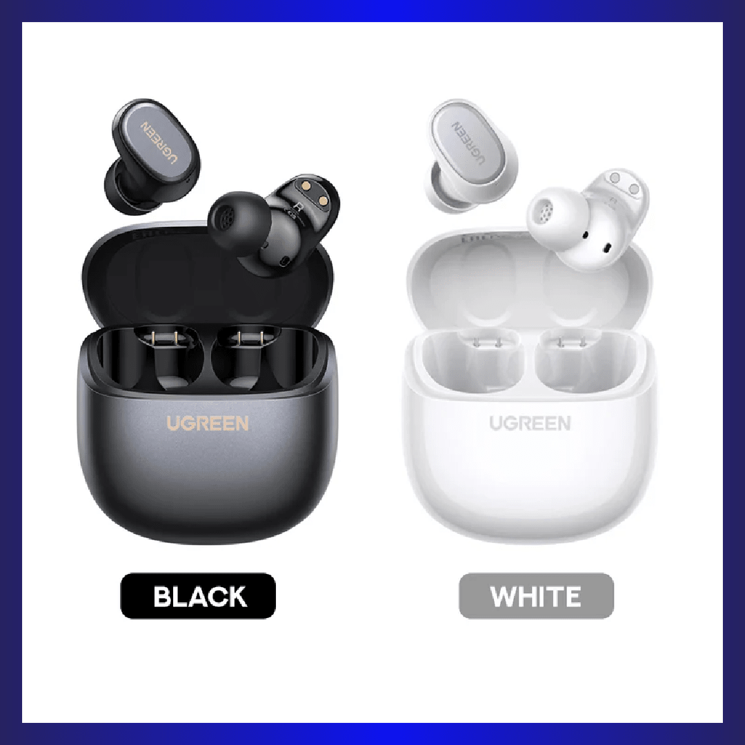 Ugreen Dots True Wireless Earbuds (Black, White) (WS220/75628, WS220/75627) | GigaHertz