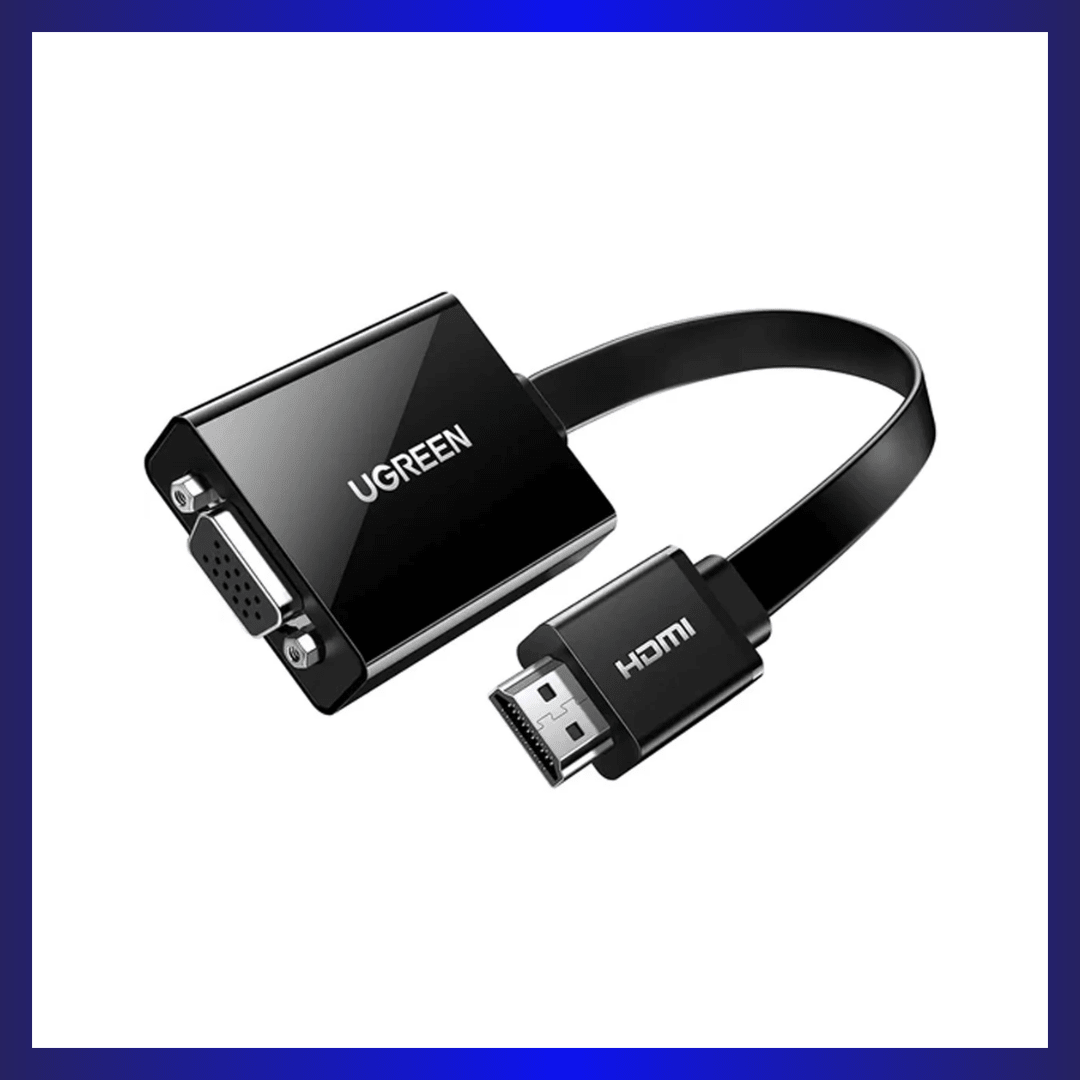 UGreen HDMI To VGA Converter with Audio - 25cm (Black) | GigaHertz