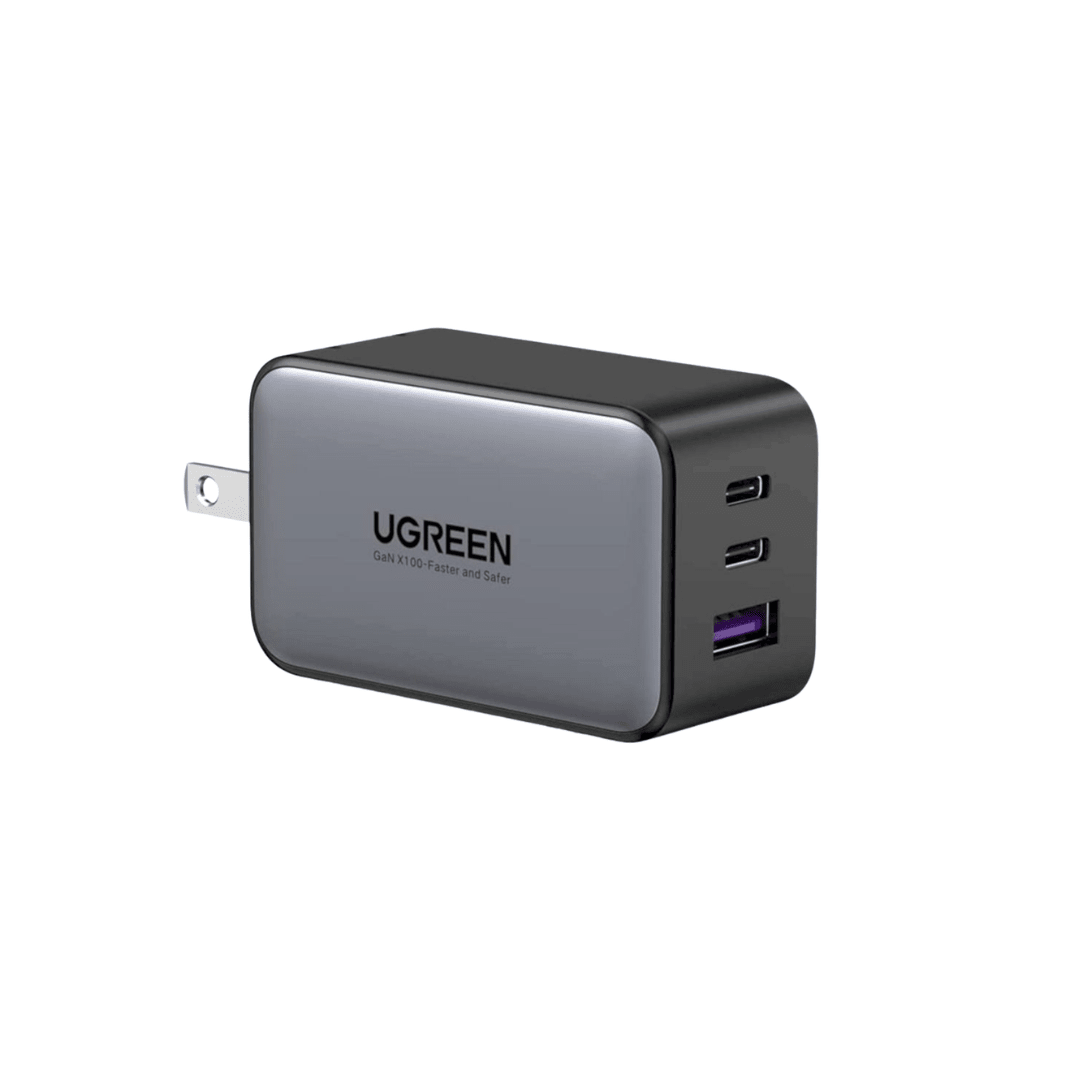 UGREEN Nexode 65W 3-Port Charger (Black) | GigaHertz