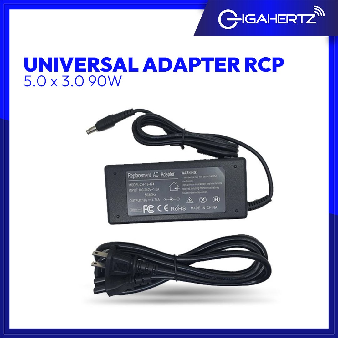Universal Adapter RCP 5.0 x 3.0 90W | Gigahertz