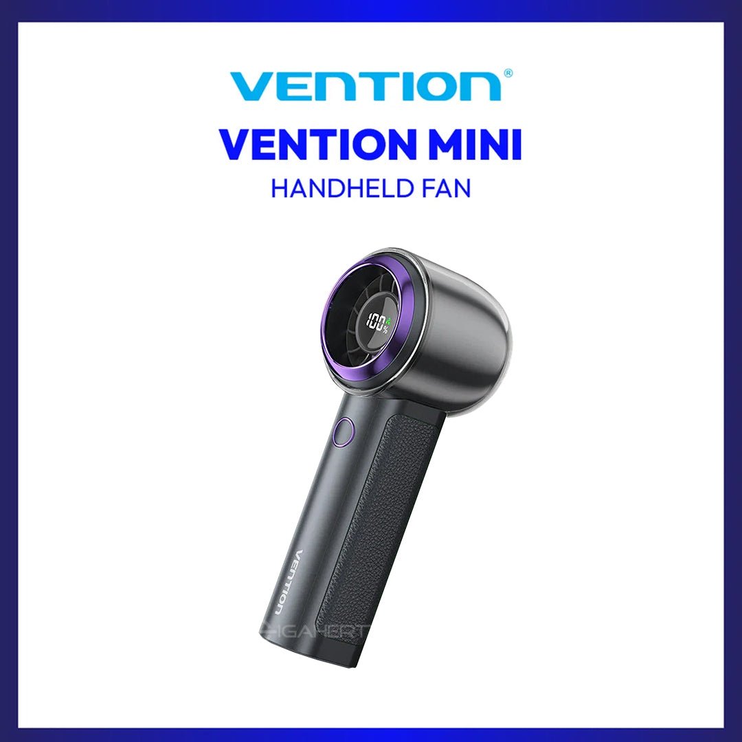 Vention Handheld High-Speed Fan (Black) | GigaHertz