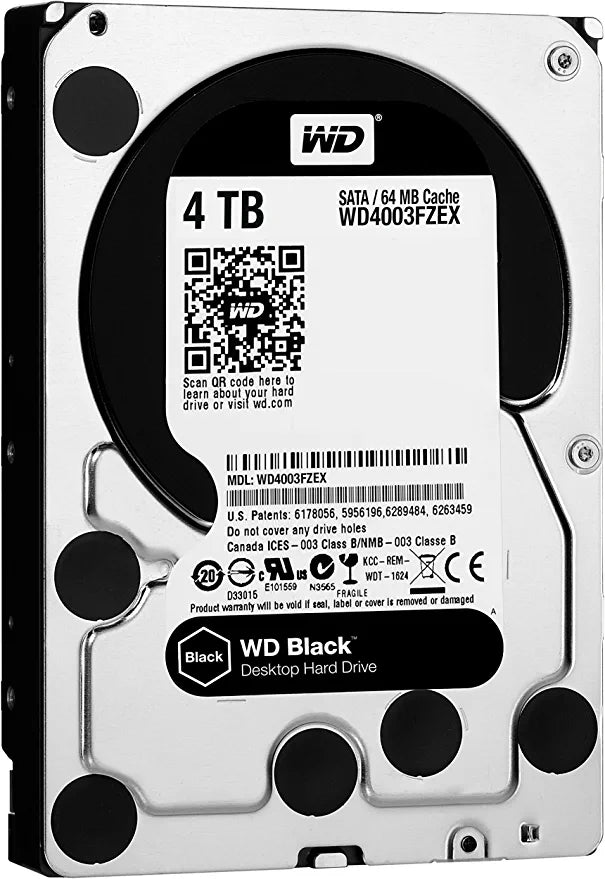Western Digital WD4003FZEX 4TB 7200RPM Sata Desktop HDD