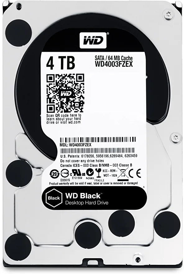 Western Digital WD4003FZEX 4TB 7200RPM Sata Desktop HDD