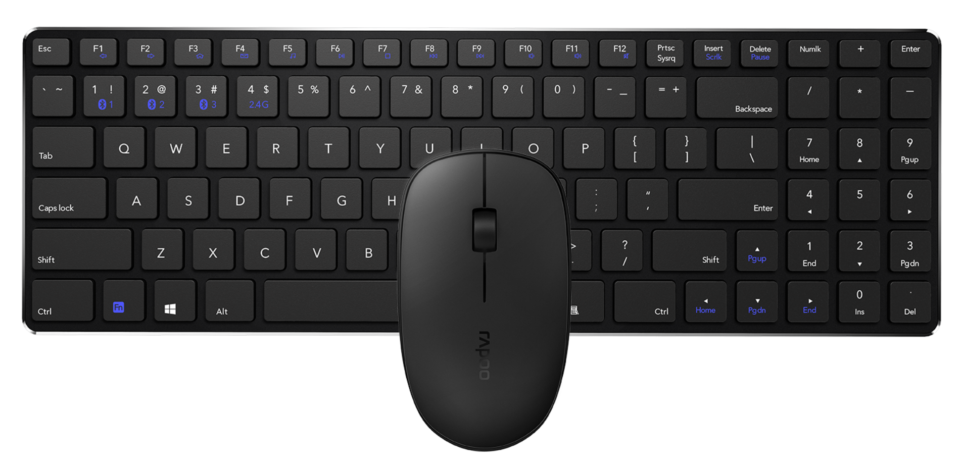 Rapoo 9300M Multi-Mode Wireless Ultra-slim Desktop Keyboard And Mouse Set