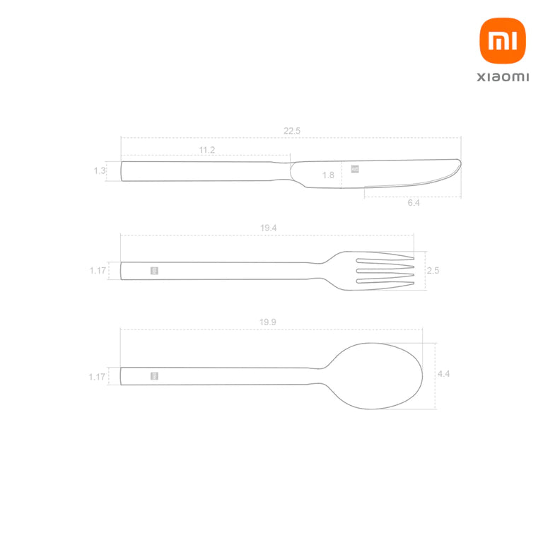 Xiaomi Huohou Stainless Steel Tableware Set