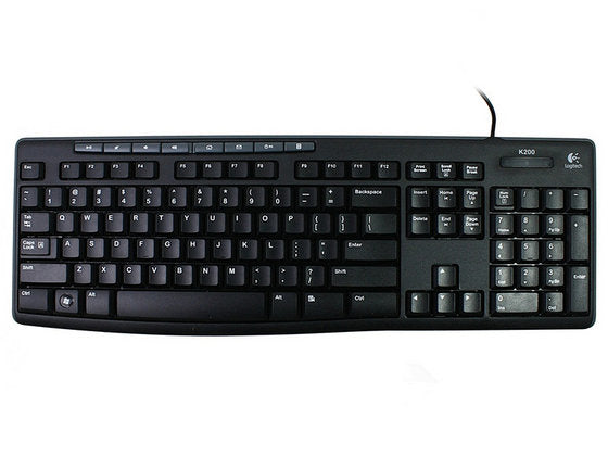Logitech K200 Media Keyboard With One-touch Media and Internet Keys