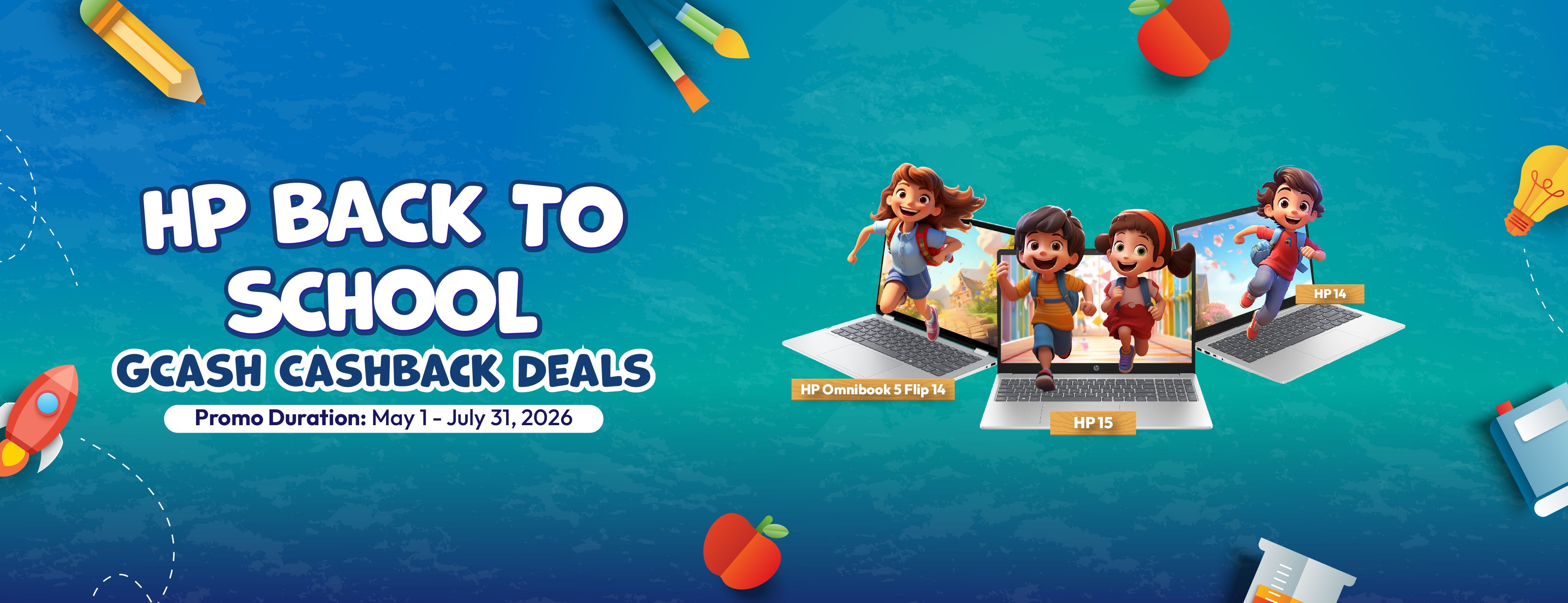 HP Back to School Gcash Cashback Deals