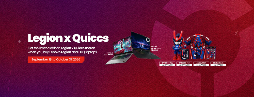 LEVEL UP YOUR SETUP WITH LEGION x QUICCS