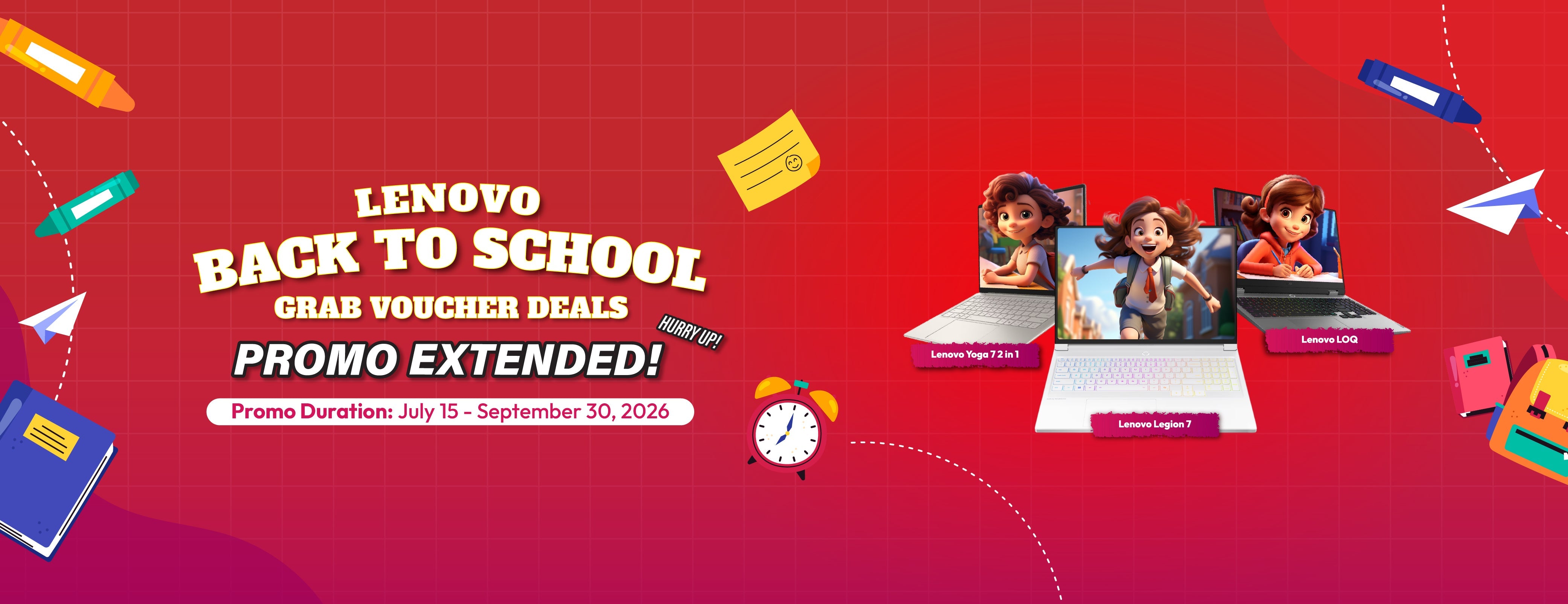 Lenovo Back to School Promo 2026 | Get Up to ₱5,000 Grab Vouchers
