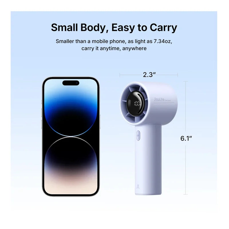 JisuLife LIFE 10S 5000mAh Handheld Fan (Blue)