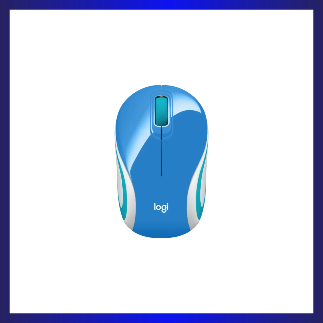 Logitech M187 Mini Wireless Mouse (Palace Blue)