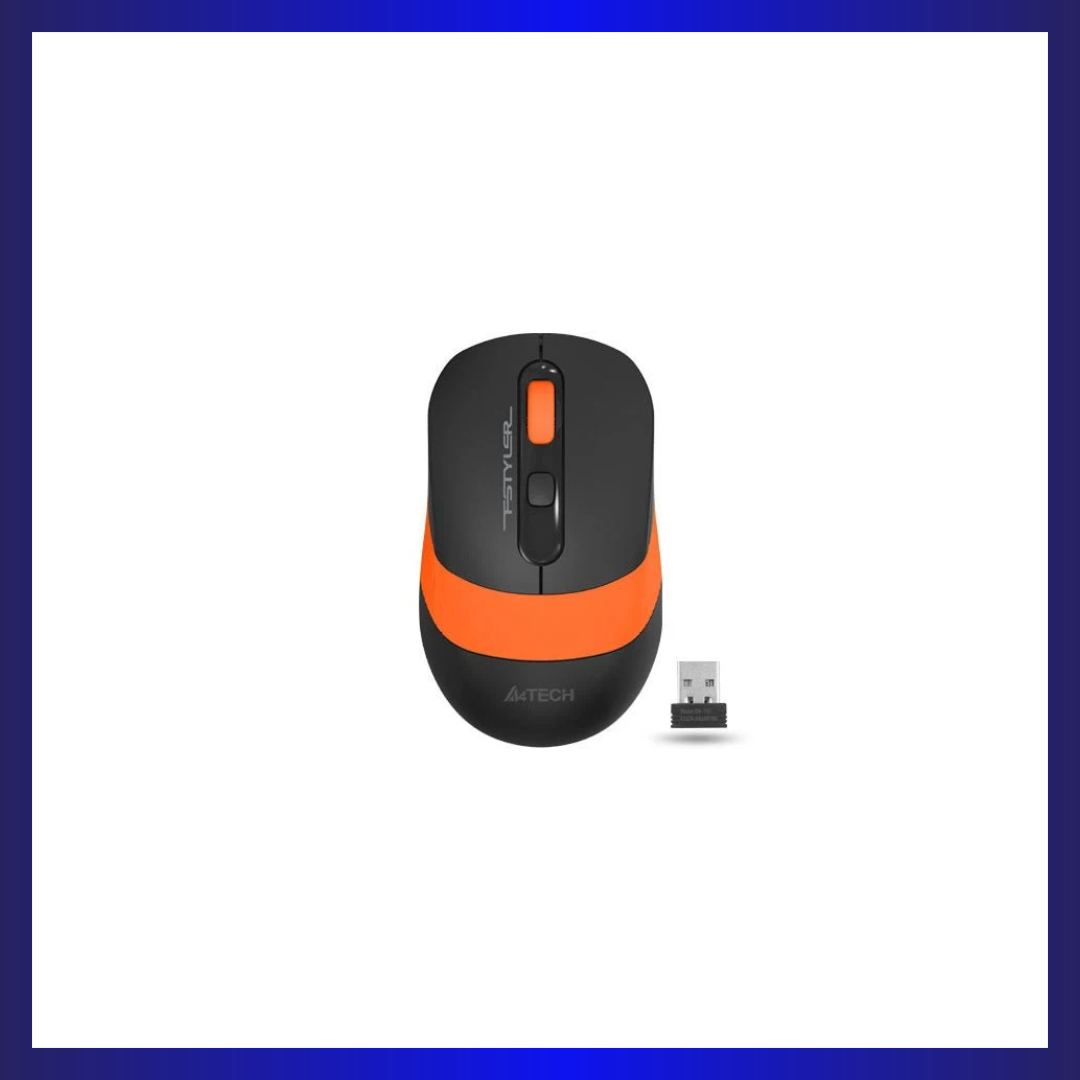 A4Tech FStyler FG10 Wireless Mouse (Orange)