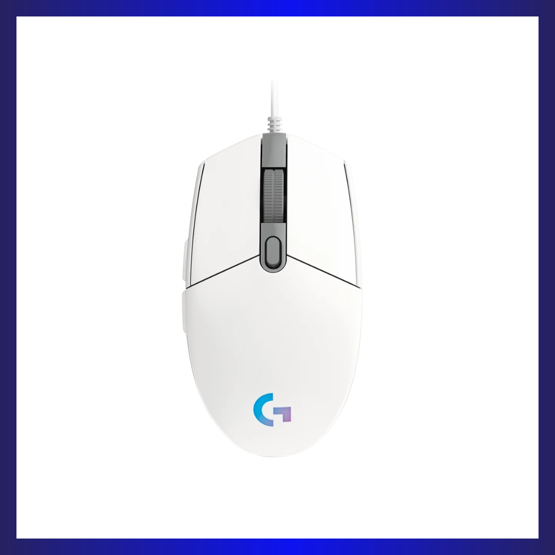 Logitech G102 LightSync | 8,000 DPI Sensor | LIGHTSYNC RGB | 6 Programmable Buttons | White