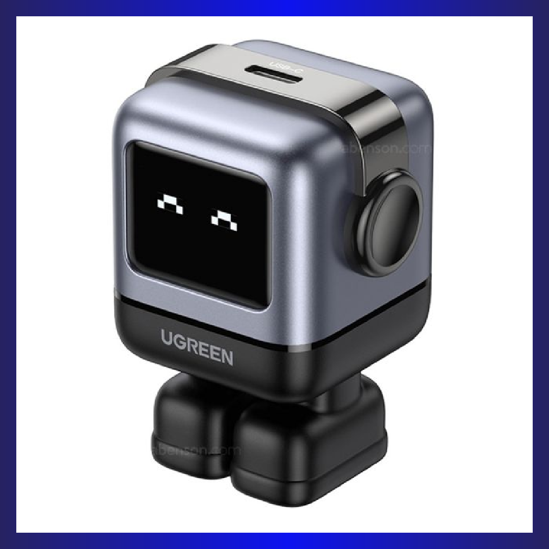 Ugreen CD359 15550 Mini Robot Nexode 30W USB-C Fast Charger (Space Grey)