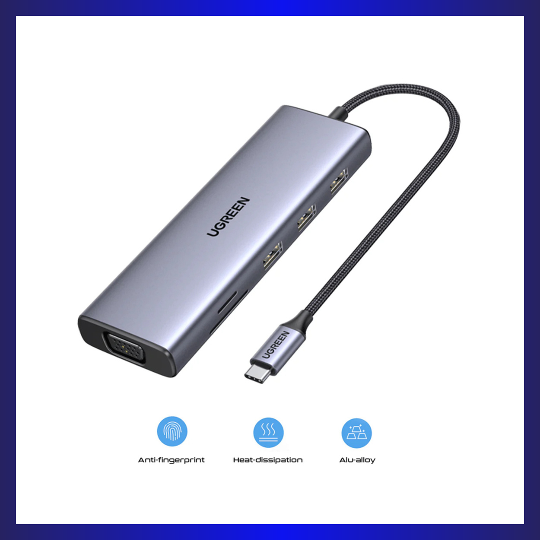 UGREEN USB-C 9-In-1 Multifunction Adapter - 15cm [CM498/15600]