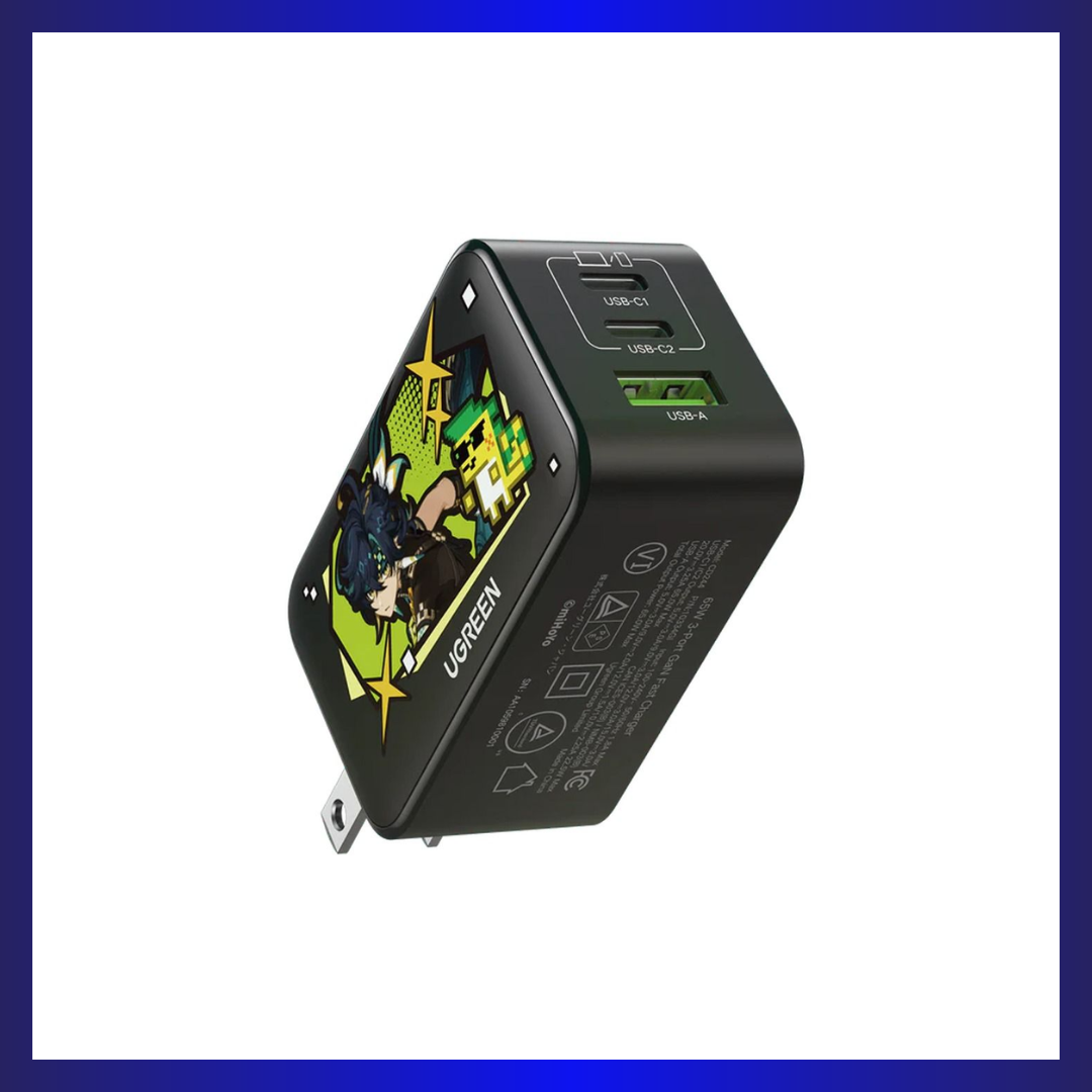 Ugreen Nexode 65W 3-Port GAN Fast Charger (Genshin Impact Design)